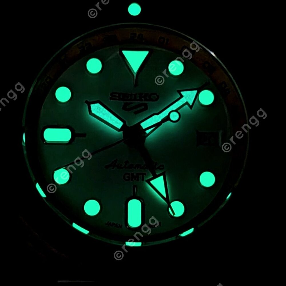 Full Titanium Automatic Gmt White Orange Diver 42… - image 5